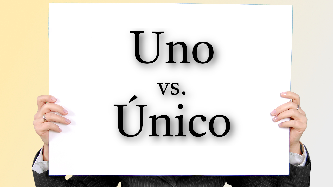 Uno (Ejad) vs. Único (Iajid)