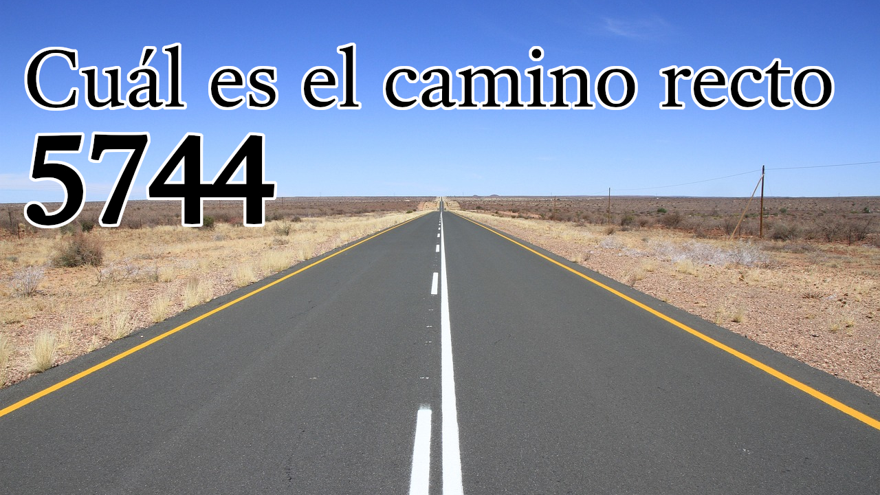 Cuál es el camino recto 5744