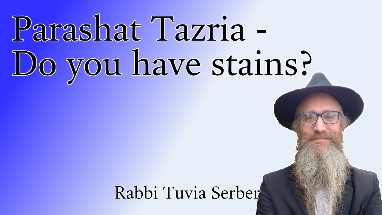 Parashat Tazria - Do you have stains?