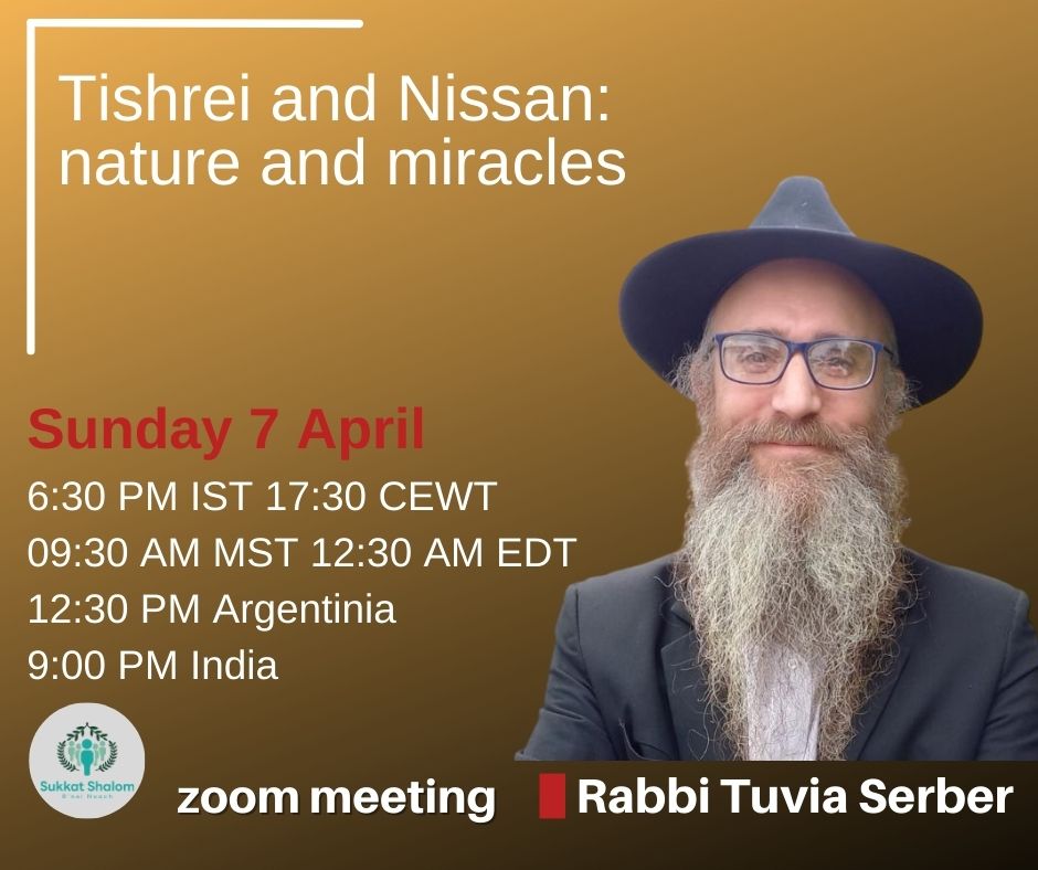 Tishrei and Nissan: nature and miracles