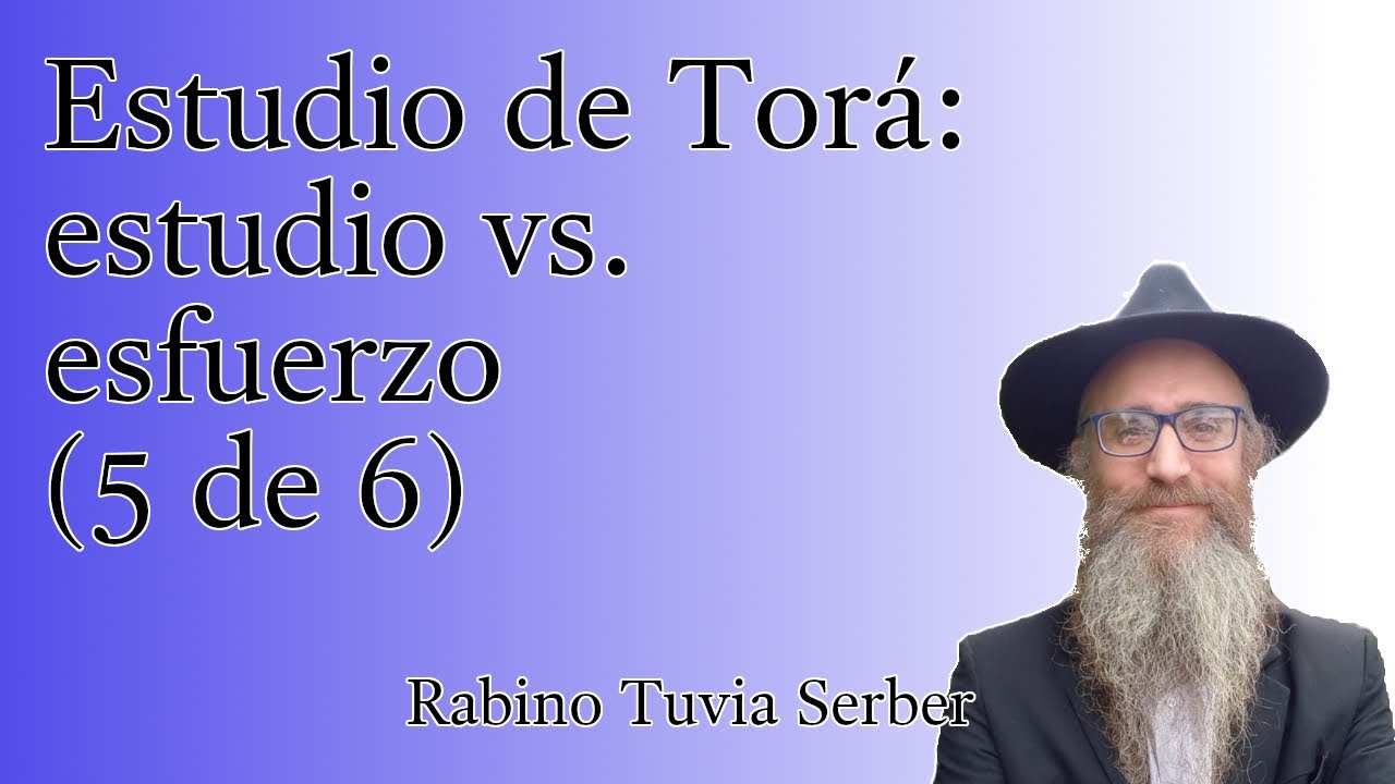 Torá para Bnei Noaj #108 - Estudio de Torá: estudio vs. esfuerzo (5 de 6) episode artwork