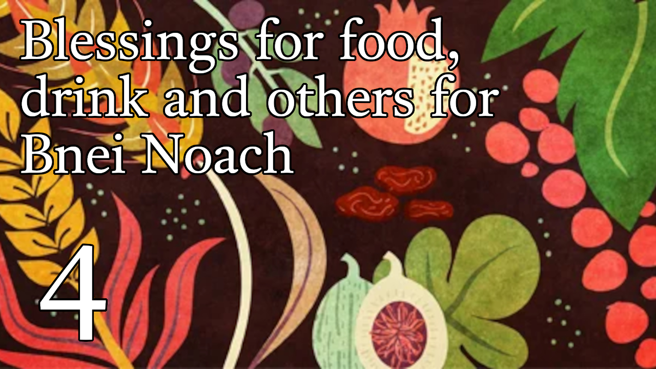 Blessings and Bnei Noach - 4